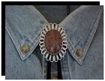 Crazy Horse Wire Design Bolo Tie