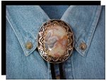 Crazy Lace Antique Design Bolo Tie