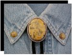 Crazy Lace Rope Edge Bolo Tie