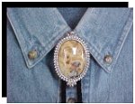 Crazy Lace Premium Beaded Edge Bolo Tie