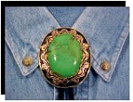Mojave Green Turquoise Antique Design Bolo Tie