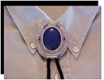 Lapis Lazuli Horseshoe Design Bolo Tie