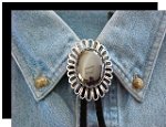 Hematite Wire Design Bolo Tie