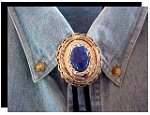Lapis Lazuli Concho Style Bolo Tie