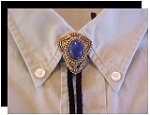 Lapis Lazuli Filigree Style Bolo Tie