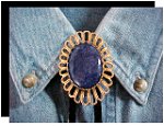 Lapis Lazuli Wire Design Bolo Tie