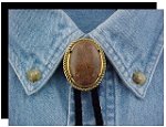 Chrysanthemum Stone Rope Edge Bolo Tie