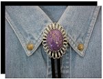 Mojave Purple Turquoise Wire Design Bolo Tie
