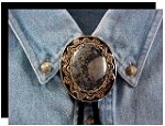 Pyrite Antique Design Bolo Tie