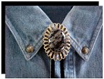 Pyrite Wire Design Bolo Tie
