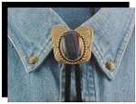 Rainbow Calsilica Classic Cowboy Bolo Tie