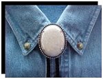 Riverstone Beaded Edge Bolo Tie