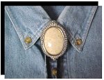 Riverstone Premium Beaded Edge Bolo Tie