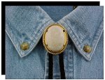 Riverstone Rope Edge Bolo Tie