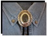Russian Serpentine Concho Style Bolo Tie