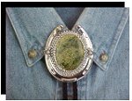 Russian Serpentine Horseshoe Design Bolo Tie