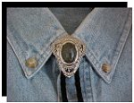 Russian Serpentine Filigree Style Bolo Tie