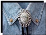 Tree Agate Wire Design Bolo Tie