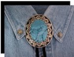 Turquoise Antique Design Bolo Tie