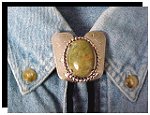 Unakite Classic Cowboy Bolo Tie