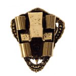 Filigree Bolo Slide - Gold, Back