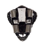Filigree Bolo Slide - Silver, Back