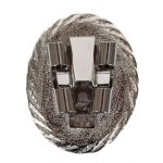 Twisted Edge Bolo Slide - Silver, Back