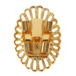 Wire Design Bolo Slide - Gold, Back