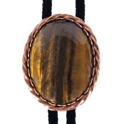 Tiger Eye Twisted Edge Bolo Tie: Western Bolo Ties  Design You Own Bolo  Ties - Rocky Mountain Western