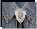 Blue Lace Arrowhead Style Bolo Tie