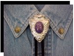 Mojave Purple Turquoise Arrowhead Style Bolo Tie