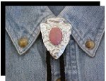 Rhodonite Arrowhead Style Bolo Tie