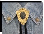 Russian Serpentine Arrowhead Style Bolo Tie