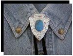 Turquoise Arrowhead Style Bolo Tie